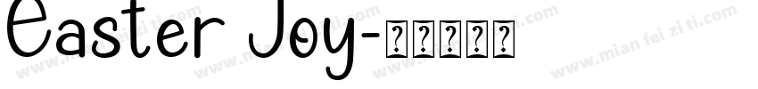 Easter Joy字体转换